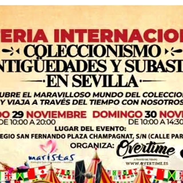 Cartel — 2 feria internacional del coleccionismo en Sevilla