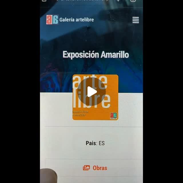 Cartel — Exposición colectiva virtual de Realismo Figurativo Amarillo