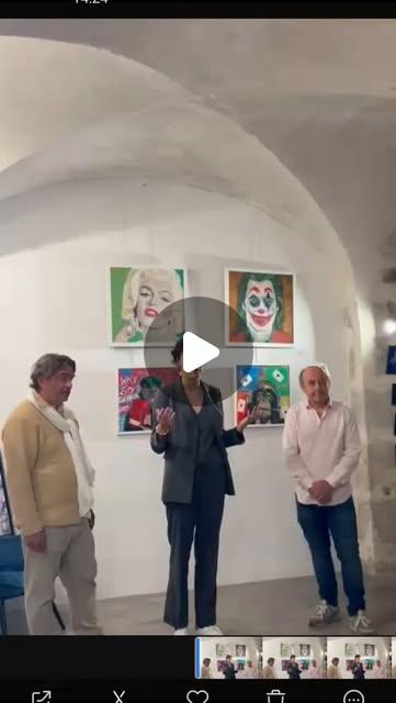 Cartel — Exposición de arte contemporáneo en París