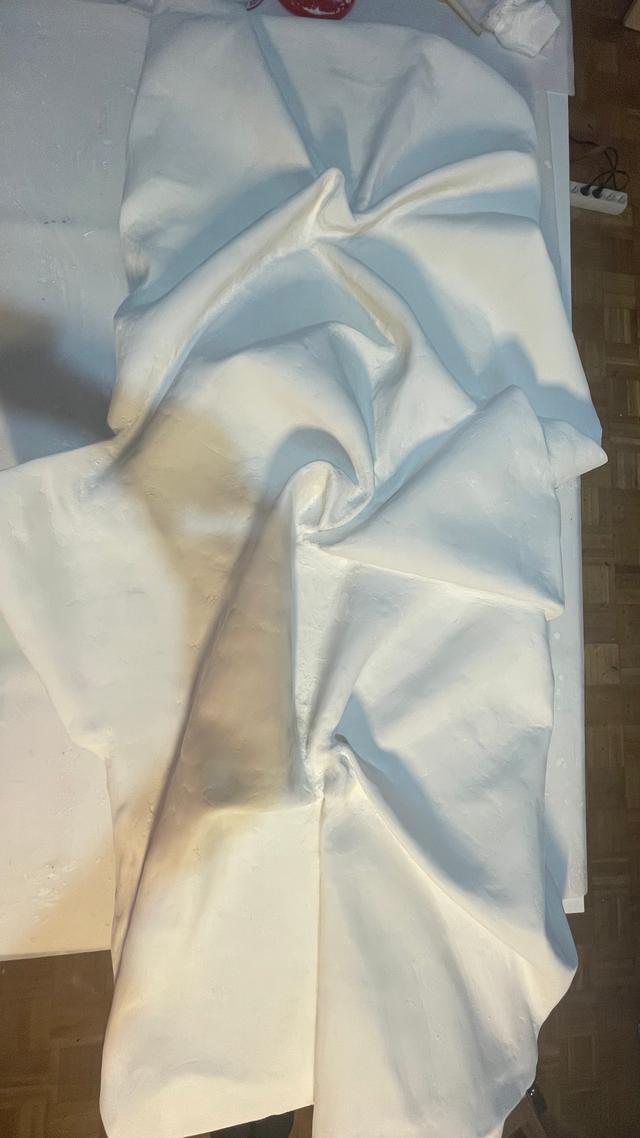 Proceso de la escultura “A flor de piel”